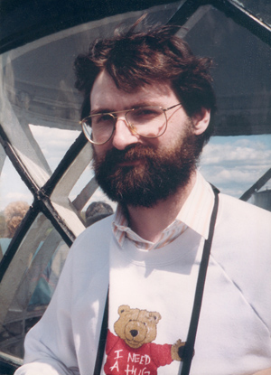 Paul De Bra at a lighthouse on the Hudson river